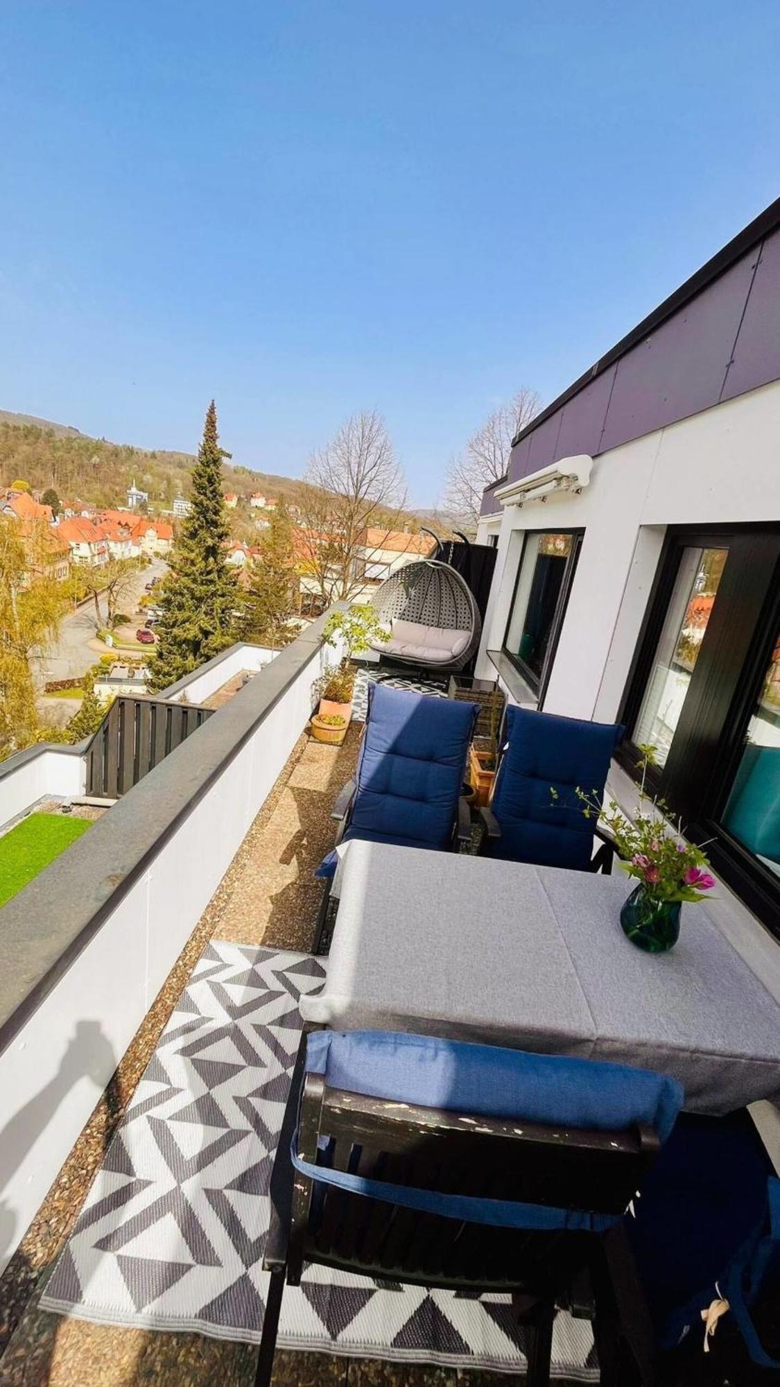 Das Kleine Penthouse Mit Kamin Bad Sachsa Dış mekan fotoğraf