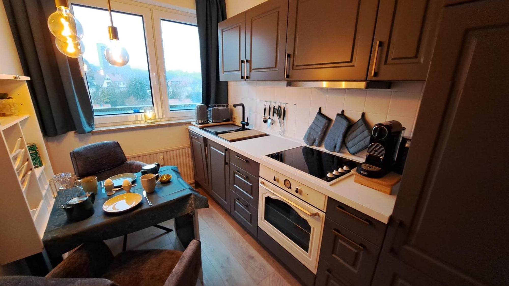 Das Kleine Penthouse Mit Kamin Bad Sachsa Dış mekan fotoğraf